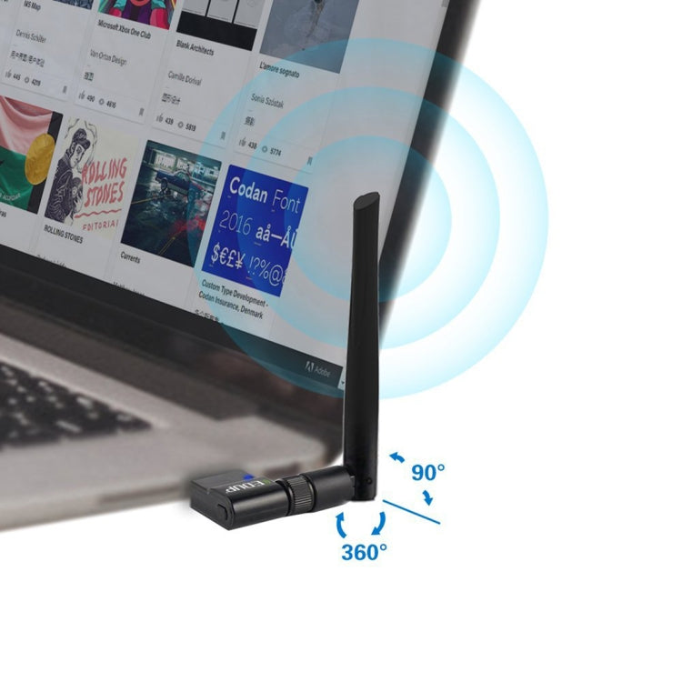 EDUP EP-AC1635 600Mbps Dual Band Wireless 11AC USB Ethernet Adapter 2dBi Antenna for Laptop / PC, EP-AC1635 EDUP EP-AC1635 600Mbps Dual Band Wireless 11AC USB Ethernet Adapter 2dBi Antenna for Laptop / PC, EP-AC1635